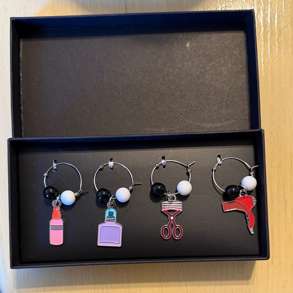 Sephora Drinkware Charms Set - Pink, Purple, Red, Black, White